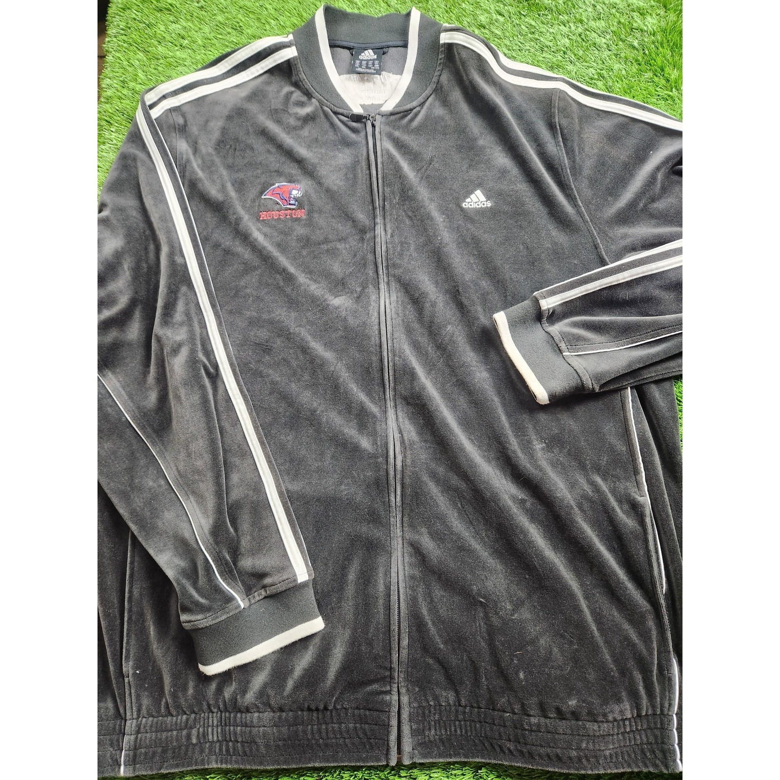 Houston Cougars Jacket Mens 2xl Black Ncaa Football Adidas 2006 Liberty Bowl
